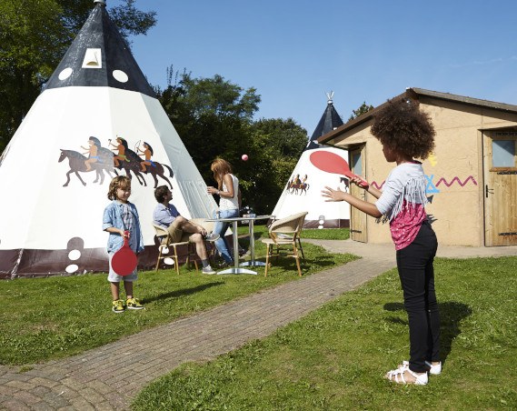 Wigwam Slagharen vakantiepark bij het pretpark